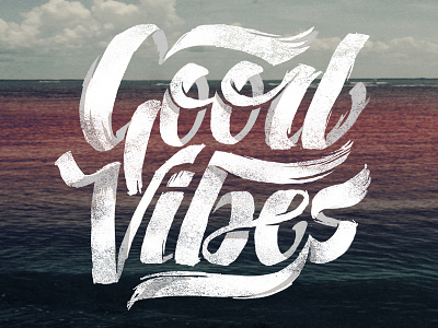 Good Vibes Dribbble good vibes lettering t shirt