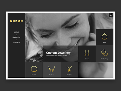 Dukat - gold jewellery branding dukat gold identity jewellery pawlowski ui volverise webdesign website www