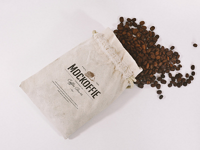 Coffee Jute Bag Mockup bag coffee jute mockup template