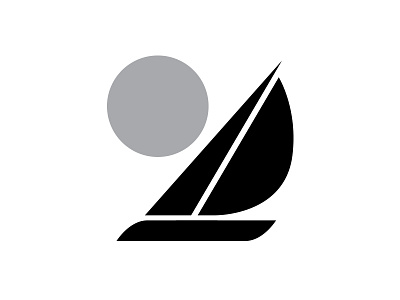 Vintage Yacht Icon icon logo retro vintage yacht