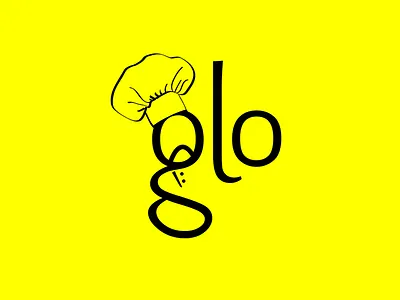 Glo Catering Logo catering chef logo