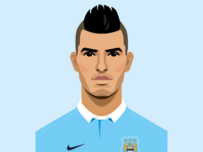 Aguero chinese new year illustration development argentina chinese new year football illustration man city manchester city mcfc sergio aguero soccer vector