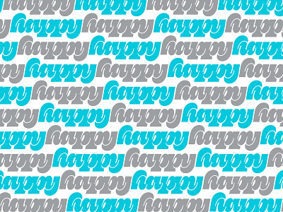 Happy Pattern happy lettering package pattern