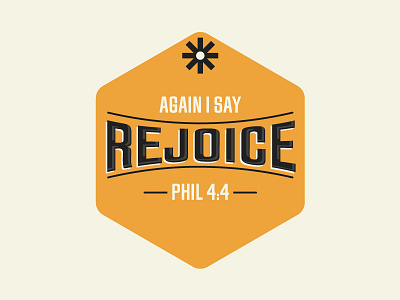 Rejoice Badge badge badge hunting bible create goodness illustrate illustrator mind change rejoice vision