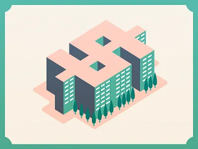 Rising Rent apartments blog complex dollars illustrator isometric killer infographics luxury money usa