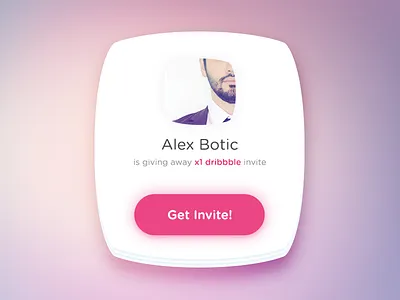 Dribbble Invite app branding clean design flat icon illustration logo typography ui ux vector