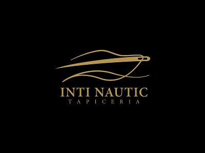 Inti Nautic Logo logo luxury mark needle symbol thread upholsterer yacht