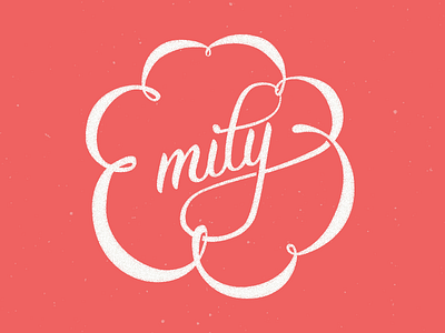 Emily lettering emily lettering logo typography