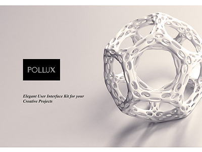 Pollux - Elegant UI Kit perfect for your next design projects blog creative kit magazine news pollux ui ui kit ui8 web design web kit