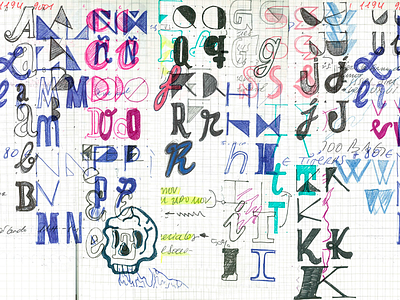 WIP new typo alphabet font sketch typeface typo wip