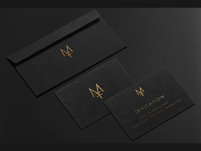 IFFM Invitation Mockup black brand branding clean design gold iffm invitation logo minimal mockup mykonos raff hbb suede