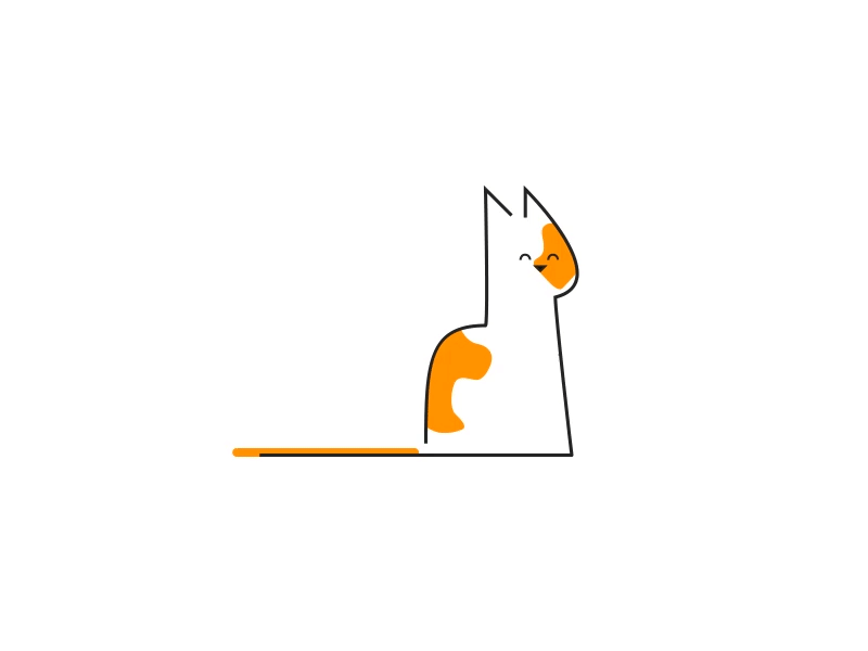 Just some cat animation cat illustration meow motion graphics orange