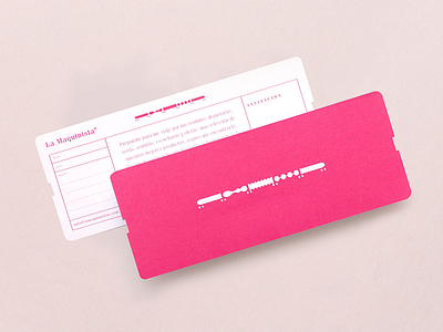 La Maquinista — Ticket invitation logo maquinista sex shop train train driver