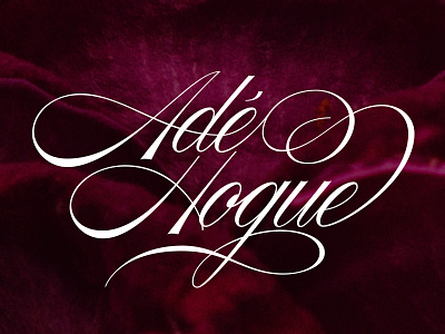 Working Title lettering spencerian typography vector wip
