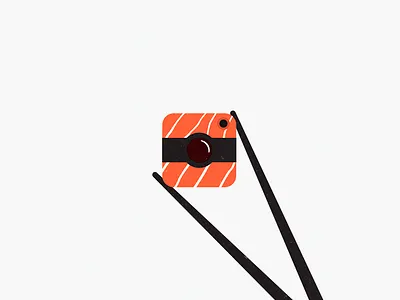 Instasushi asian food brand identity branding food delivery logo instagram logo logo design logomachine logotype sushi