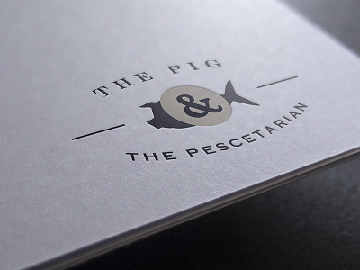 Pig & Pesce Logo brand identity branding design food illustration lockup logo logotype mark type