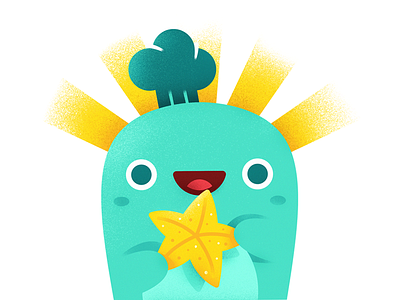 Favorite chef cute favorite seastar star vector whale