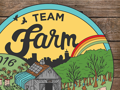 Team Farm boston farm graphic design marathon t shirt