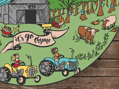 It's Go Thyme boston farm graphic design marathon t shirt