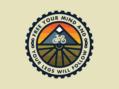 Cycling Patch badge bike chain cycling gear gradient mountain patch shane harris skillshare spoke
