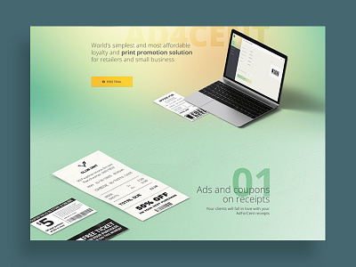 Web header ads app dashboard green header invoice macbook print promotion psd receipt web