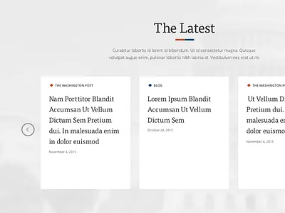 News Feed news news feed policy political politics rotation web design website
