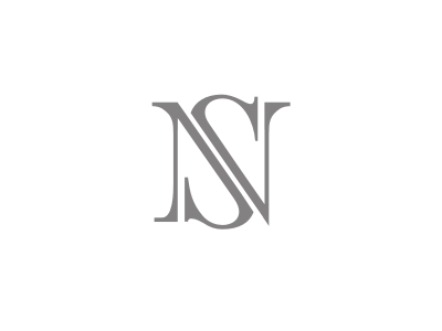 NS lettering logo monogram ns