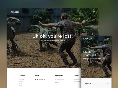 4OH!4 Page 404 jurassic world web design
