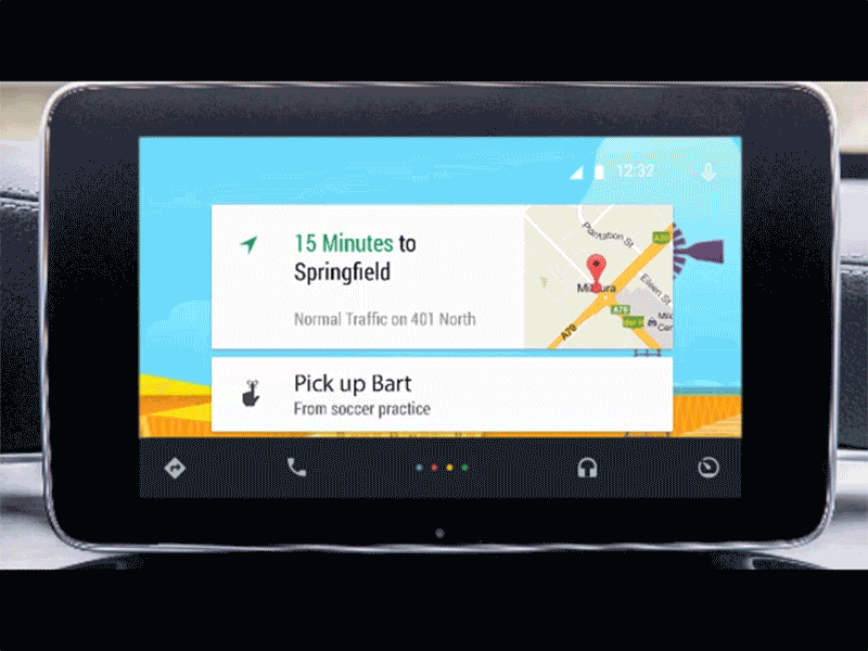Tire Pressure Alert: Android Auto android android auto animation auto google infotainment material design mobile