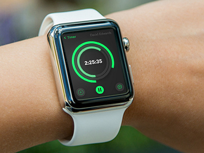 Apple Watch Dribble apple watch dash timer ui ux