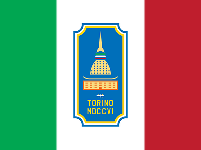 Torino Logo Flag art cinema fiat flag italy logo minimal piedmont ticket torino turin