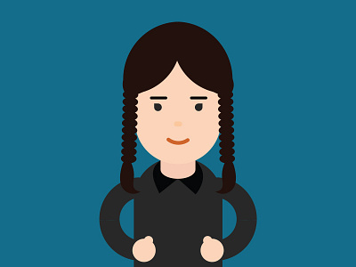 Happy Wednesday! braids character debut fun hair happy wednesday hello dribbble icon illustration people smile wednesday