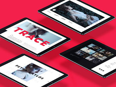 Trace clean design creative web film production interactive minimal ui video gallery web web design