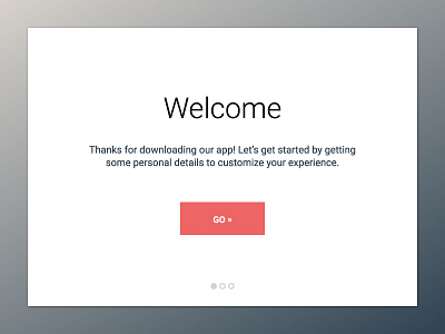 Daily UI Challenge #023 dailyui onboarding ui window