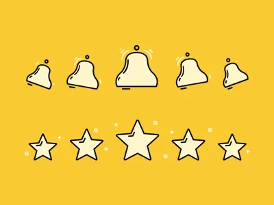 AdMe App Icon adme app bells icon ios stars wirestyle