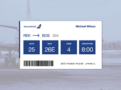 Daily UI Challenge #024 boarding pass challenge dailyui ui