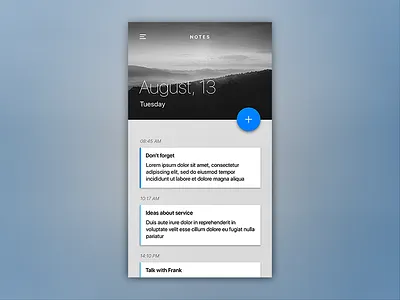 Nick Parker Daily UI #13 app daily material nickparker notes ui