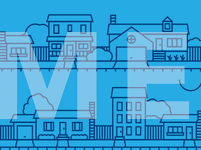 Neighborhood 1 home house illustration line neighborhood