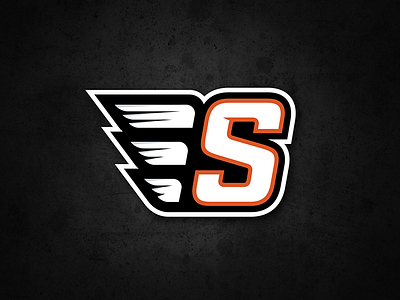 Skyridge Falcons Secondary 'S' logo bird falcon hawk logo s secondary typography wings