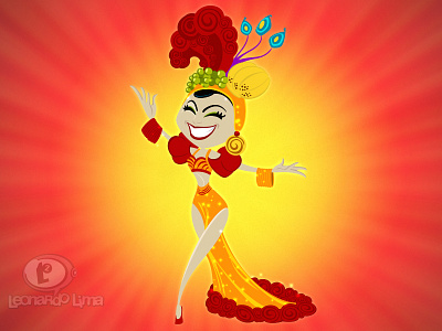 Carmem Miranda brasil brazil carmem miranda carnaval carnival diva pequena notável vector illustration