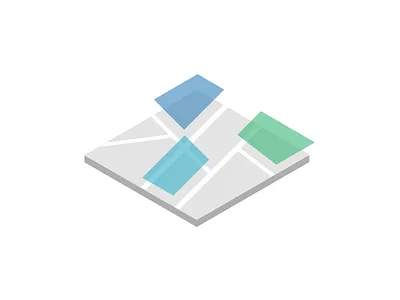 Map icon data icon land landing page map overlays property startup web app zones