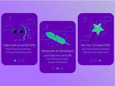 DailyUI #023: On Boarding dailyui illustration magic on boarding