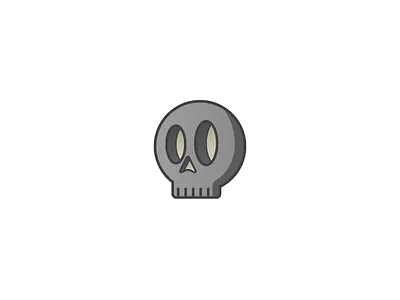 Skull icon illustration skull