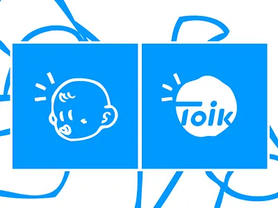 Toik branding child kids logo logotype shop