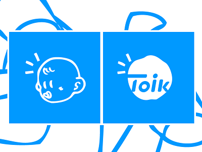 Toik branding child kids logo logotype shop