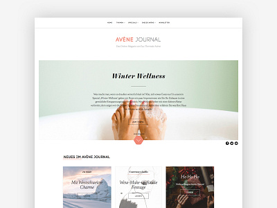 Online magazine blog clean design magazine typography webdesign
