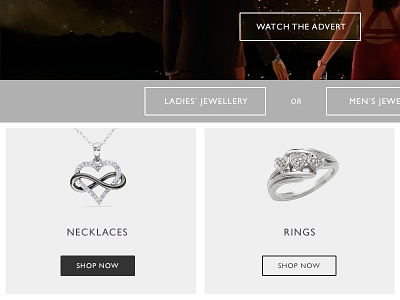 Jewellery clean e commerce high traffic jewellery online sales simple website