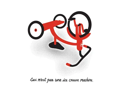 Ice Cream Machine bike poster tricycle