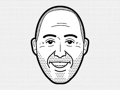 Ben's Head caricature illustration