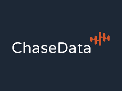 ChaseData Logo Design logo design orange rounded